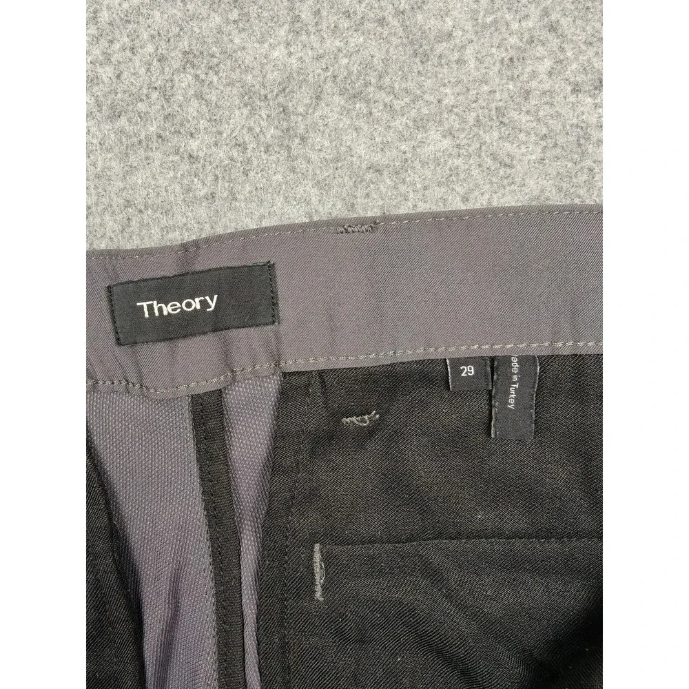 Theory Pants Mens 29 Gray Zaine SW Ascend Tech Slim Stretch‎ Microfiber Chino